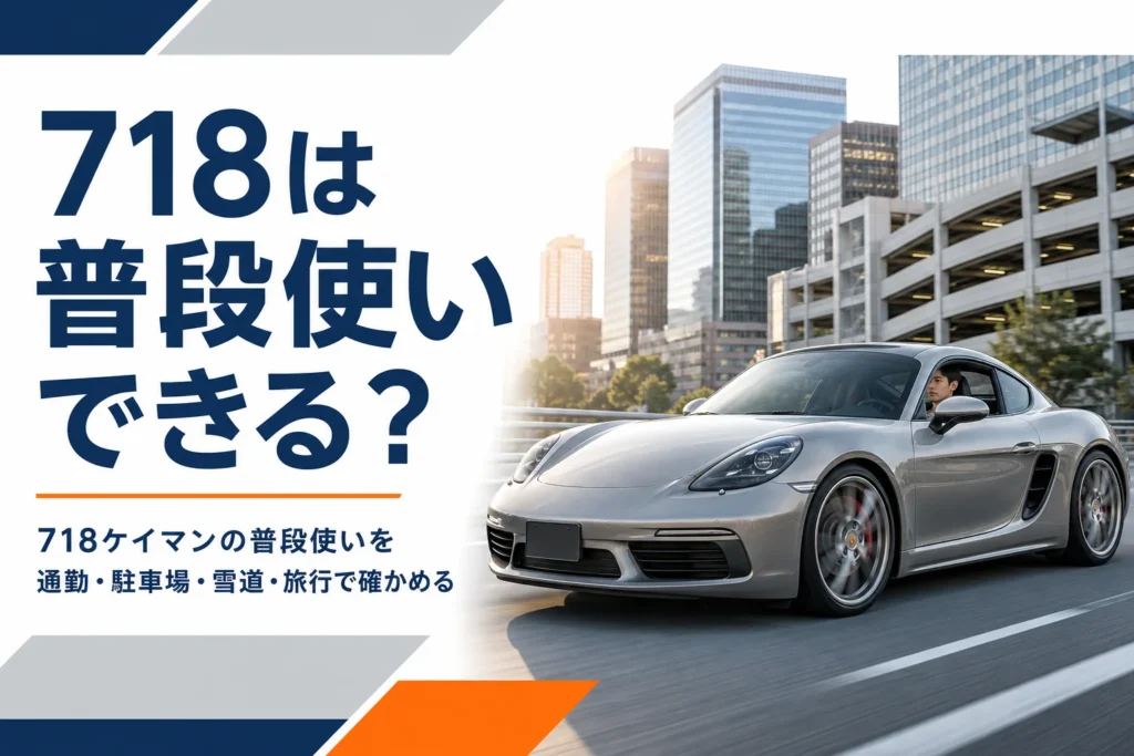 朝の通勤路を走るミッドシップクーペ