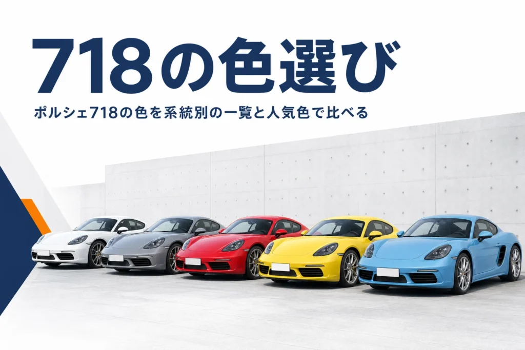 色違いのミッドシップクーペを横に並べたアイキャッチ